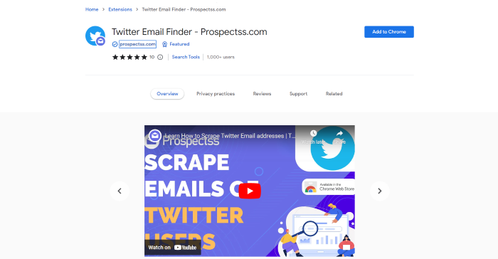 twitter follower email finder tool extension