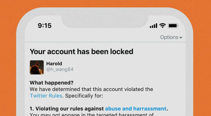 twitter account locked